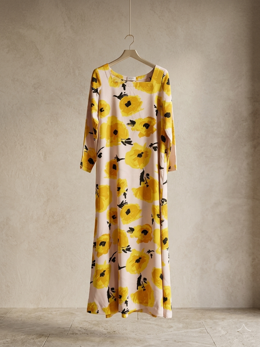 Partywear Frock Yellow image 1