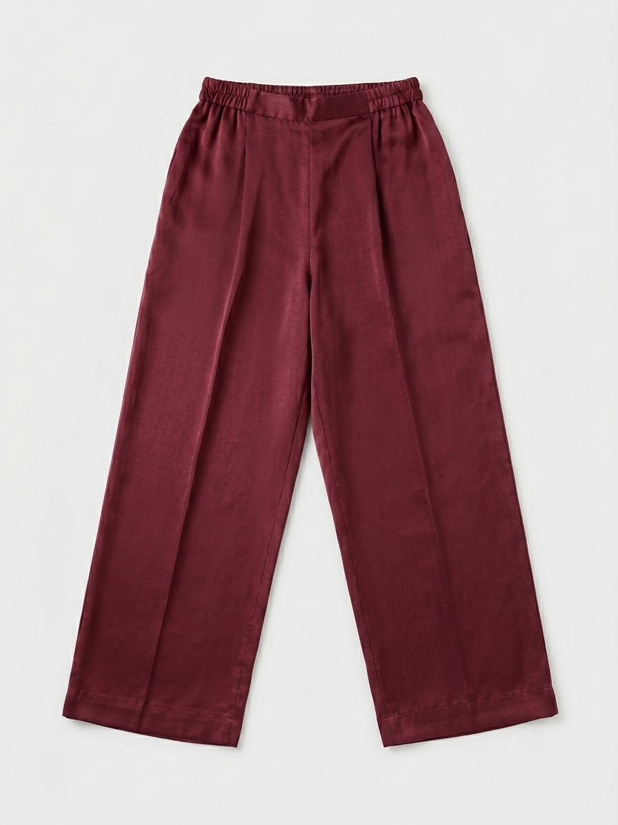 Anaar Zaib | Deep Maroon Tussar Silk 3-Piece image 2