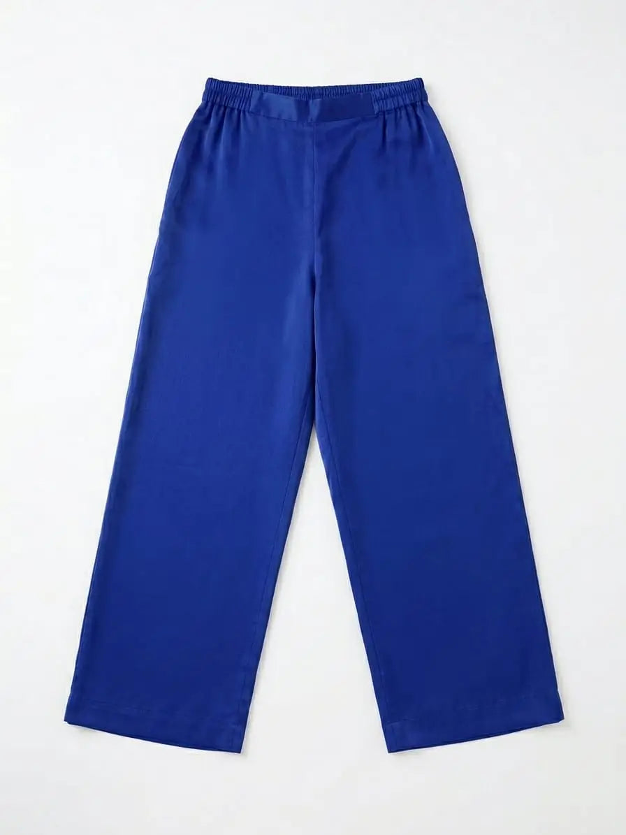 Noor-e-Neel | Royal Blue Tussar Silk 3-Piece image 2