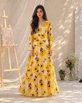 Partywear Frock Yellow image 0