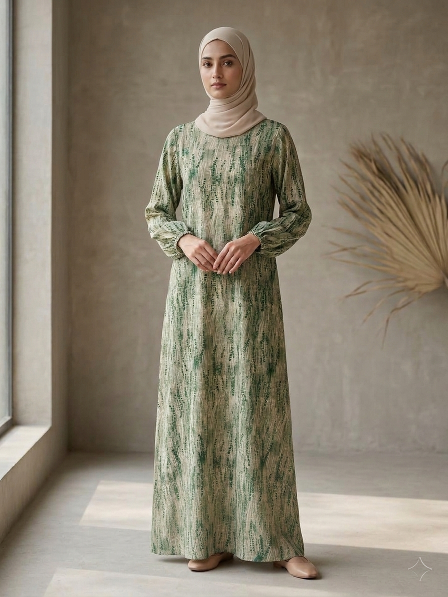 Partywear Dress Green image 3