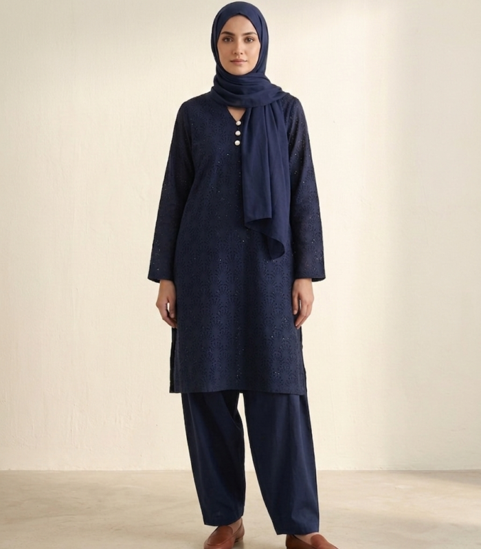 Chickenkari Co-ord Navy